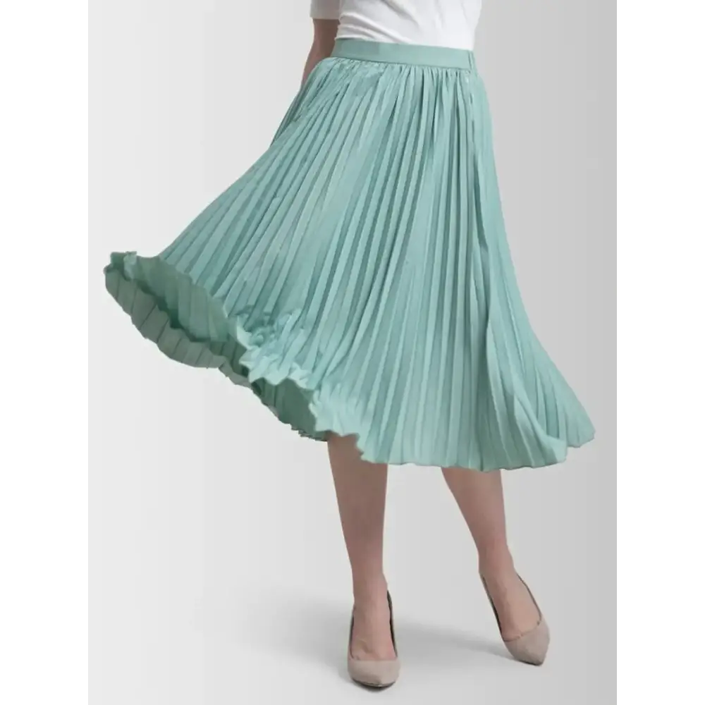 Self Design Pleated Skirt lace skirt delicate