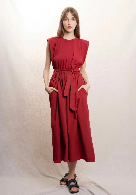 Dress 13262 Maroon Tunics Satin smooth