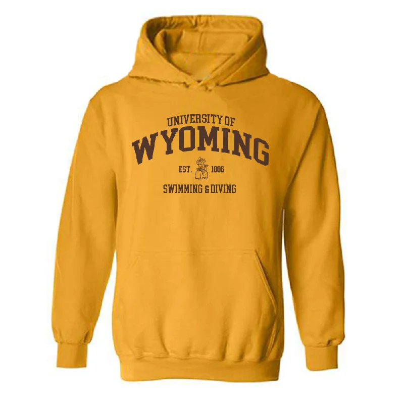 Wyoming - NCAA Women's Swimming & Diving : Gabriella Haigler - Classic Shersey Hooded Sweatshirt Hoodie with Hem Drawcord Adjustable Customizable