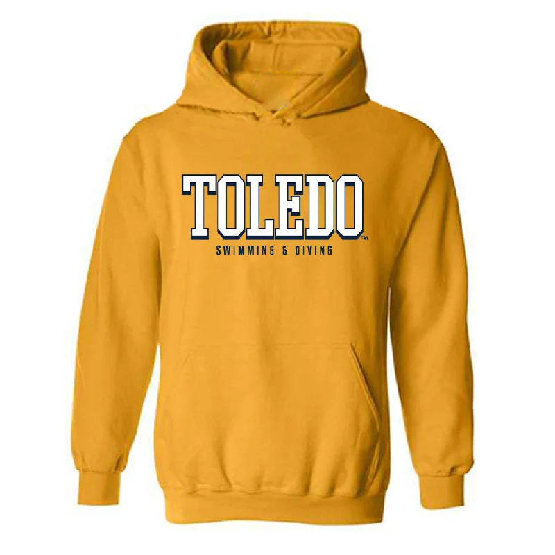 Toledo - NCAA Women's Swimming & Diving : Janne Slegers - Hooded Sweatshirt Hoodie with Illustration Artistic Creative