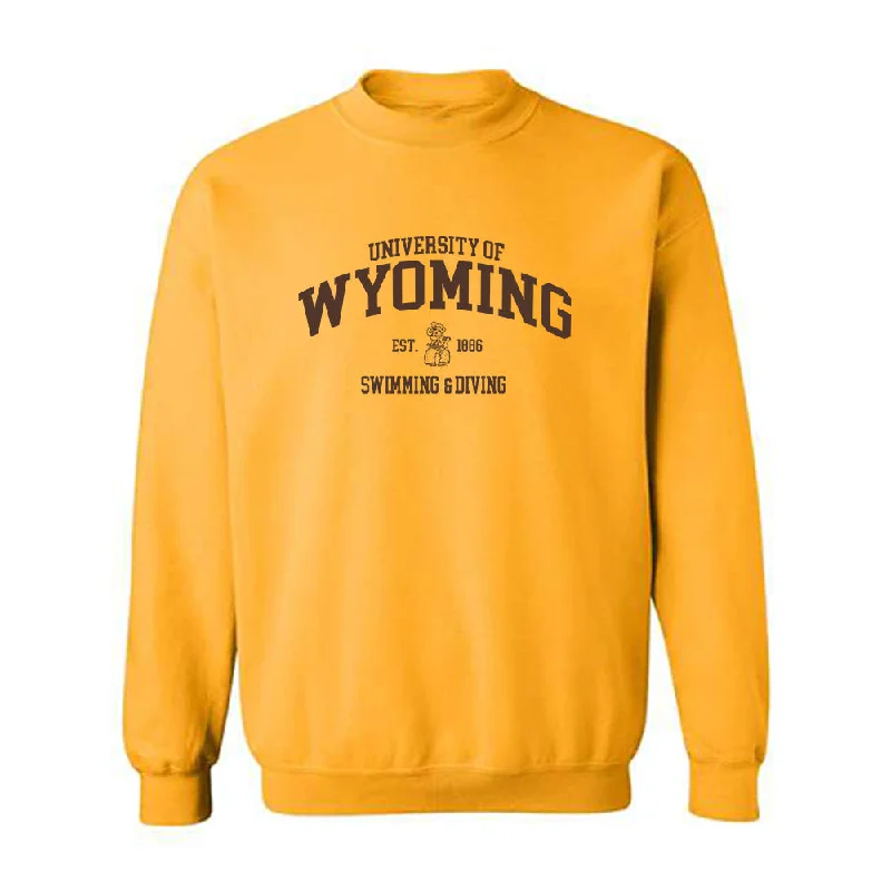 Wyoming - NCAA Women's Swimming & Diving : Gabriella Haigler - Classic Shersey Crewneck Sweatshirt Hoodie with Hem Elastic Stretchable Comfortable