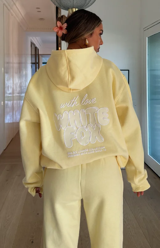 With Love Always Oversized Hoodie Lemon Hoodie with Gradient Ombre Colorful