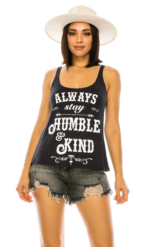 ALWAYS STAY HUMBLE AND KIND TANK TOP boho tank top