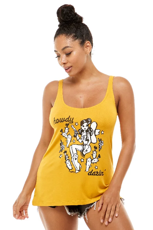 HOWDY DARLIN TANK TOP workout tank top