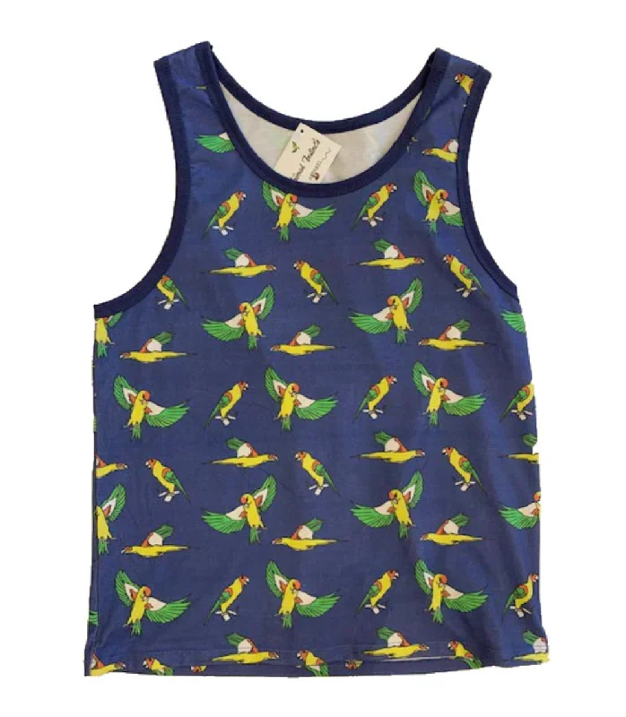 Parrots Tank Top ivory tank top