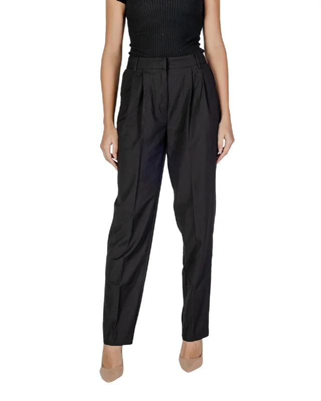 Vila Clothes Elegant Viscose Blend Trousers with Stretch Fabric Trousers Exclusive Limited