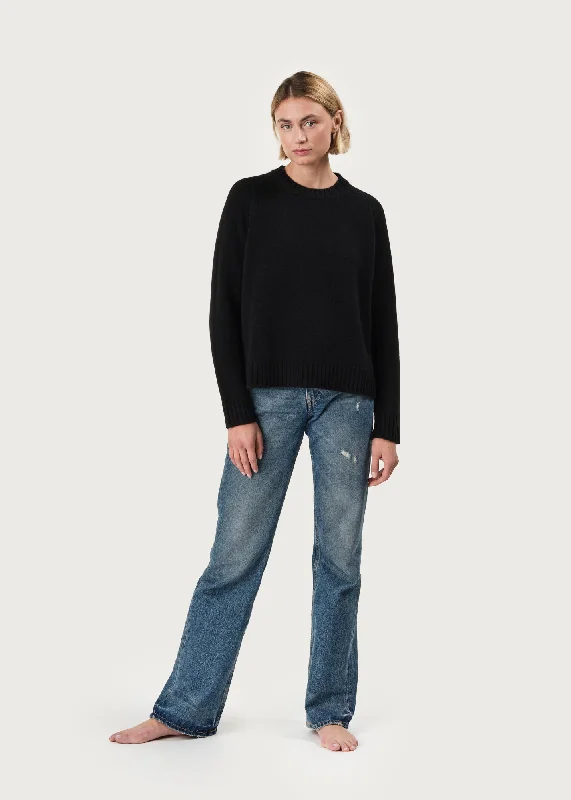 THE EDIT SWEATER | BLACK Fitted Loose Oversized