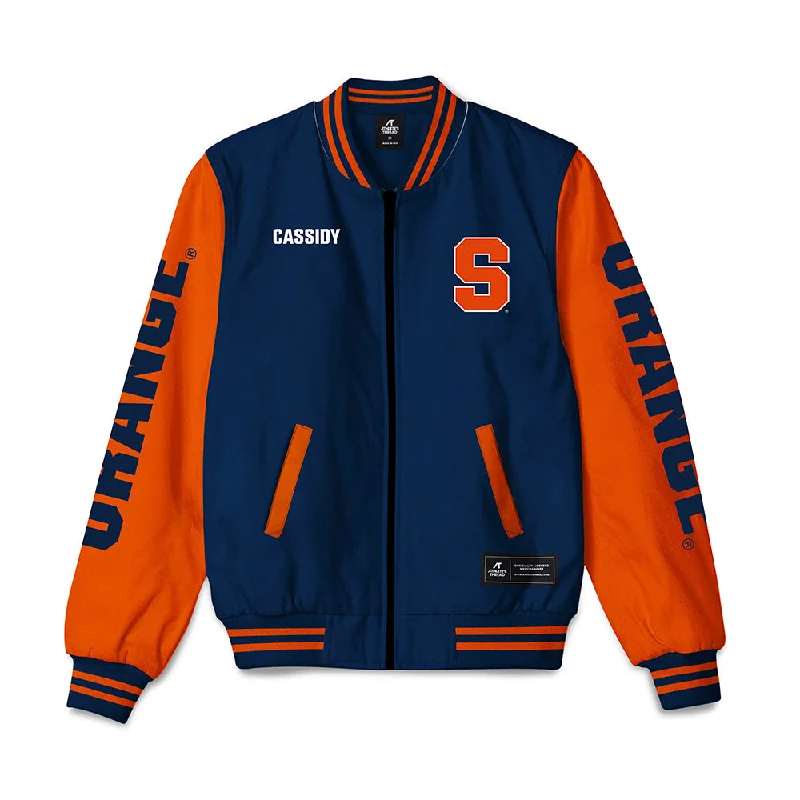 Syracuse - NCAA Women's Rowing : Acorn Cassidy - Bomber Jacket Welt Pockets Slit Pockets Flap Pockets