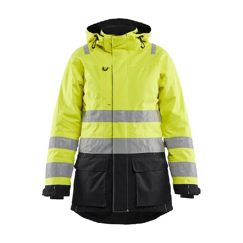 Blaklader 4472 Women's Hi-vis Winter Waterproof Parka Jacket Tailored Jacket Straight Jacket A-Line Jacket