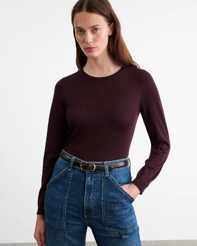 ORIANA SWEATER Mesh Sweater Canvas Denim