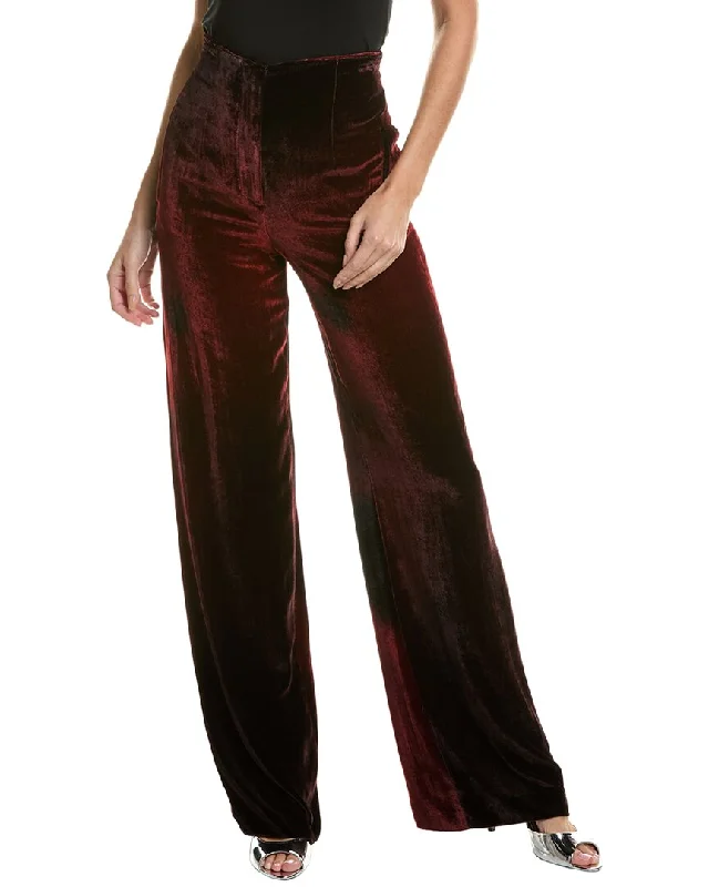 Alberta Ferretti Silk-Blend Trouser Trousers Cargo Utility