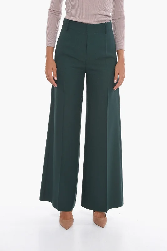 Super Blond Palazzo Trousers with Front-pleat 42 Italian size Trousers Review Highly