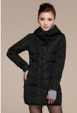 black winter jacket