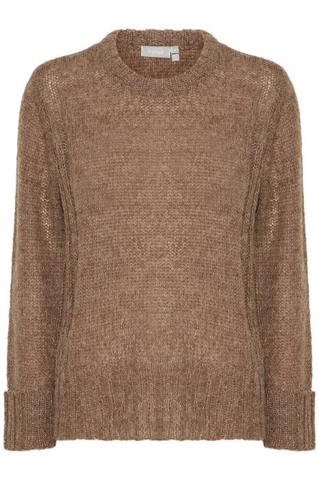 Fransa Bien Pullover Cable Knit Chunky