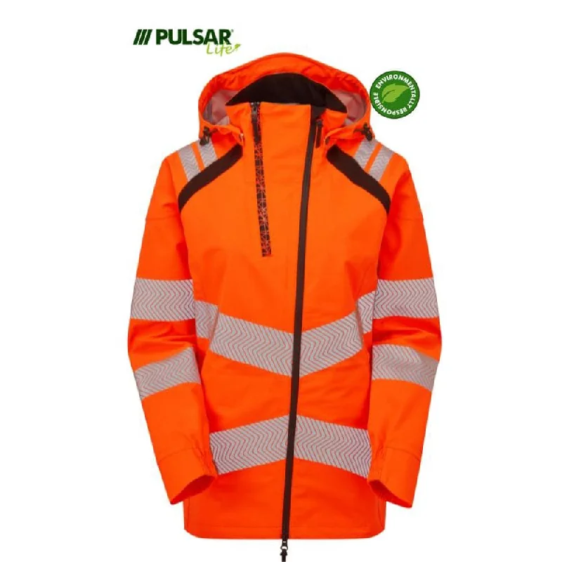 PULSAR® LIFE LFE960 GRS Women's Shell Jacket Orange Fleece Fabric Down Fabric Feather Fabric