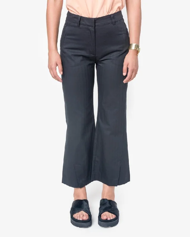 High Trouser in Black Trousers versatile all-occasion