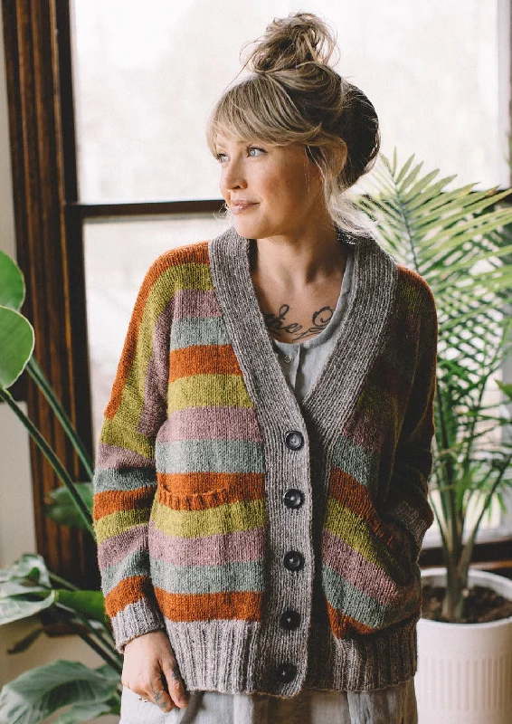 Douglas Cardigan, Drea Renee. Knitting Pattern Iron Safe Non-Iron Wrinkle Free