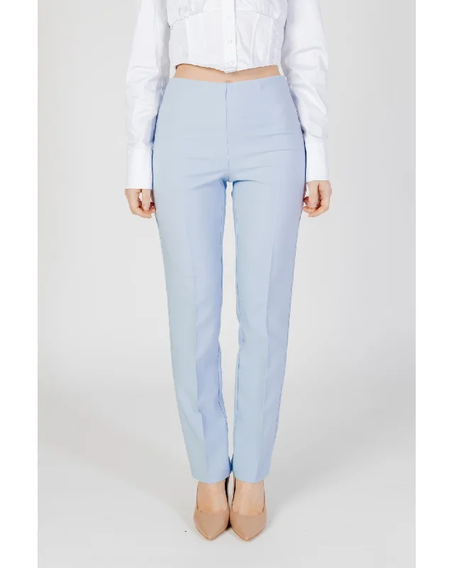 Sandro Ferrone  Classic Fit Trouser Light Blue Trousers Velvet Soft