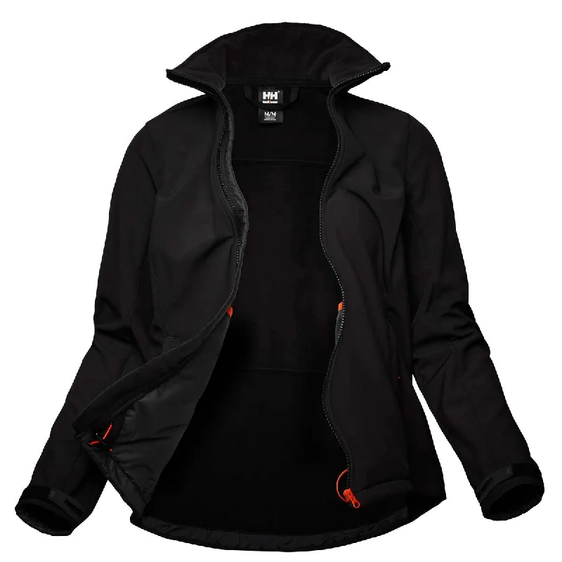 Helly Hansen Women's Luna Softshell Jacket Boat Neck Shawl Collar Notched Collar