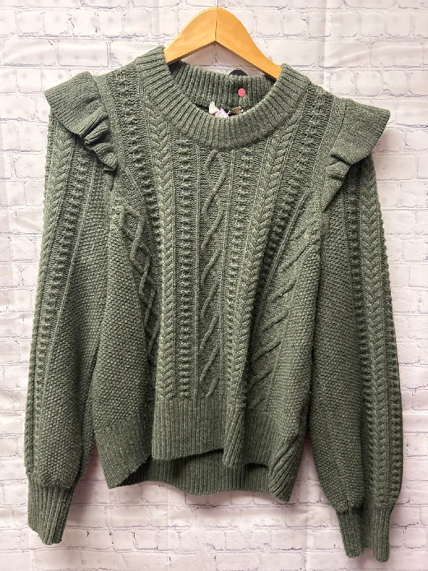 Size Large Ladies Green Madewell Sweater Tailored Straight A-Line