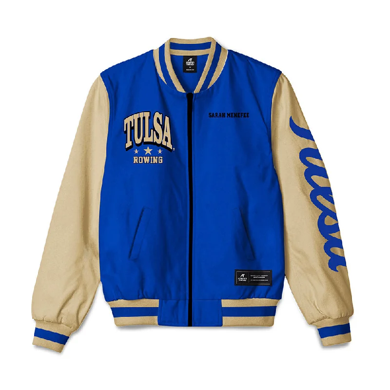 Tulsa - NCAA Women's Rowing : Sarah Menefee - Bomber Jacket Mesh Jacket Canvas Jacket Denim Jacket