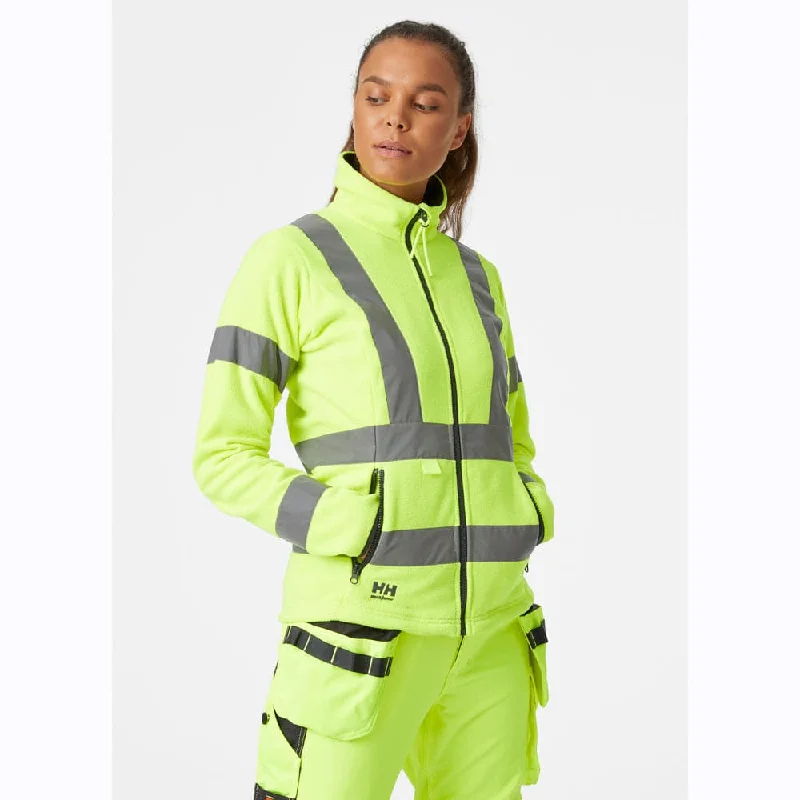 Helly Hansen 72174 Women's Luna Hi-Vis Fleece Jacket Mesh Jacket Canvas Jacket Denim Jacket