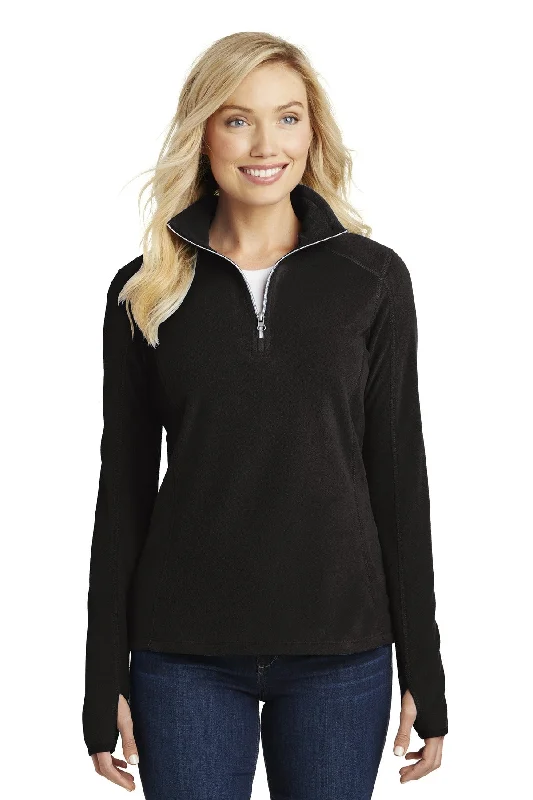 Port Authority® Ladies Microfleece 1/2-Zip Pullover. L224 Keyhole Neck Pullover