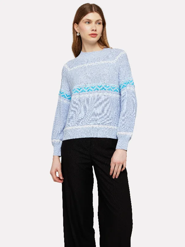 WISPR by Brodie Geo Pullover Bateau Neck Pullover