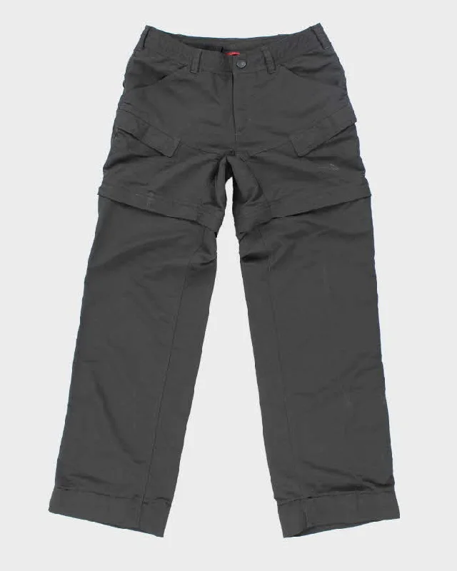 Women's The North Face Grey Zip Off Outdoor Trousers - W30 L30 Trousers practical easy-care