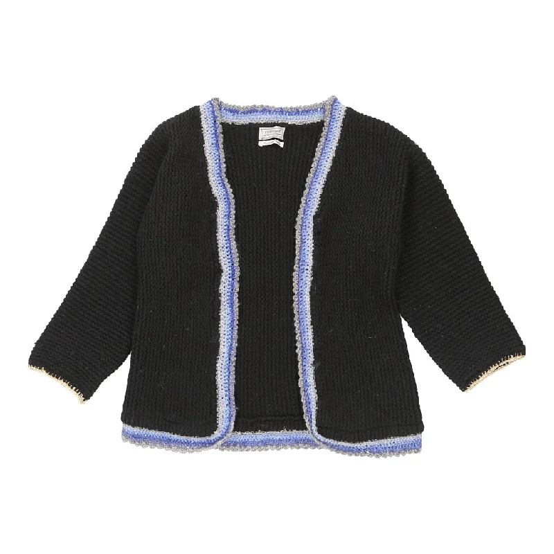 Fendissime Cardigan - Small Black Wool Blend Thin Thick Dense