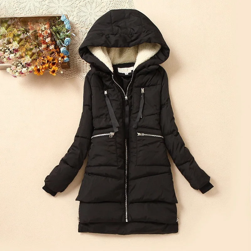 Winter Women Wadded Jacket Female Outerwear Plus Size 5XL Thickening Casual Down Cotton Wadded Coat Women Parkas DM013 Bomber Jacket Anorak Windbreaker