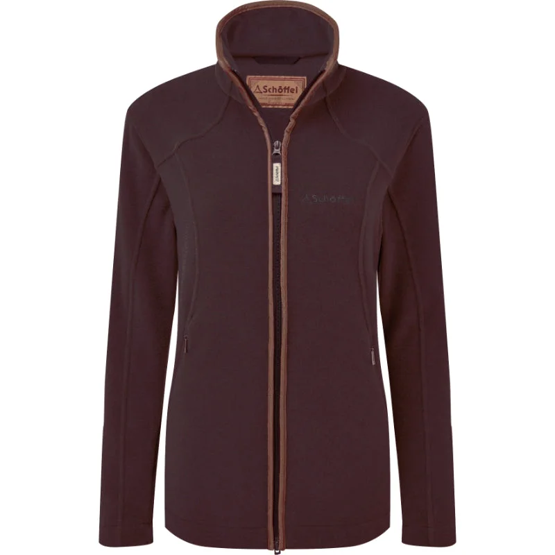 Schoffel Burley Ladies Fleece Jacket - Port Stand-Up Collar Roll-Neck Collar Turtle Neck