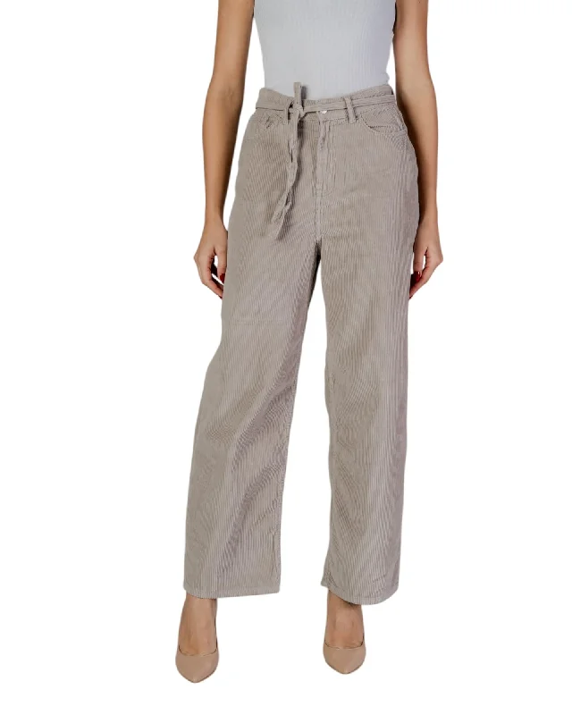 Only Cotton Lace-Up Trousers with Machine Washable Fabric Trousers Favorite Customer