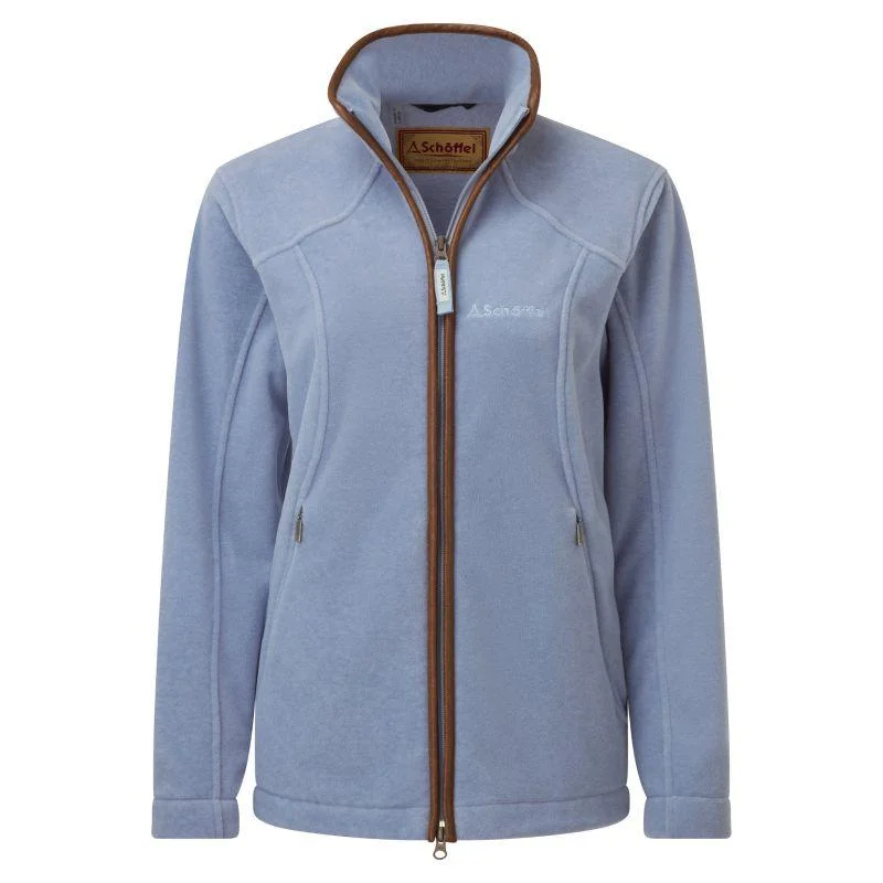 Schoffel Burley Ladies Fleece Jacket - Powder Blue Wool Jacket Cashmere Jacket Tweed Jacket