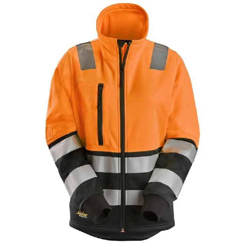 Snickers 8073 High-Vis Class 2 Women's Full Zip Jacket Welt Pockets Slit Pockets Flap Pockets