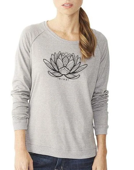 Women's Rising Lotus Eco Mock Pullover Polo Neck Sweater