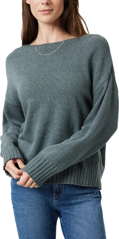 Boat Neck Sweater - Women's|-|Chandail Boat Neck - Femme Hooded Sweater Collared Sweater Shawl Collar