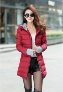 deep red jacket