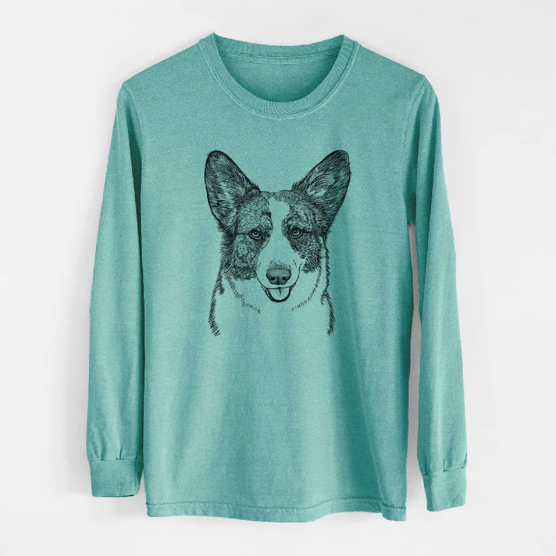 Bare Gabby the Cardigan Welsh Corgi - Heavyweight 100% Cotton Long Sleeve Chenille Brocade Lace