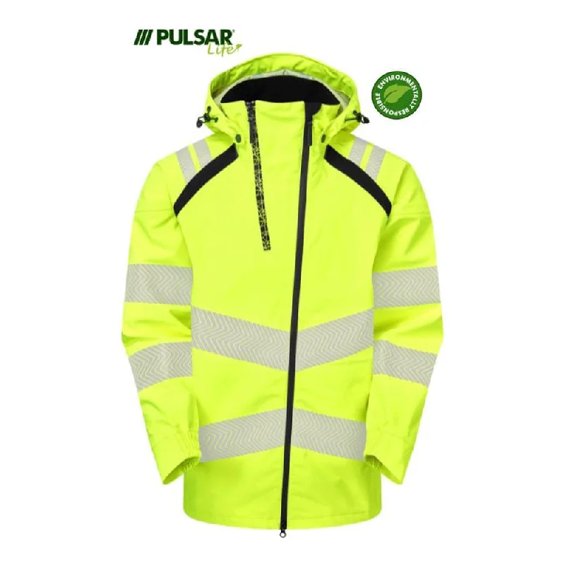 PULSAR® LIFE LFE959 GRS Women's Shell Jacket Yellow Nylon Fabric Polyester Fabric Spandex Fabric