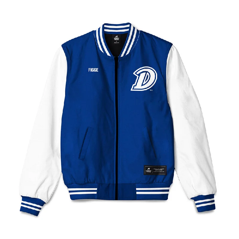 Drake - NCAA Women's Rowing : Caitlin Figge - Bomber Jacket Chenille Jacket Brocade Jacket Lace Jacket