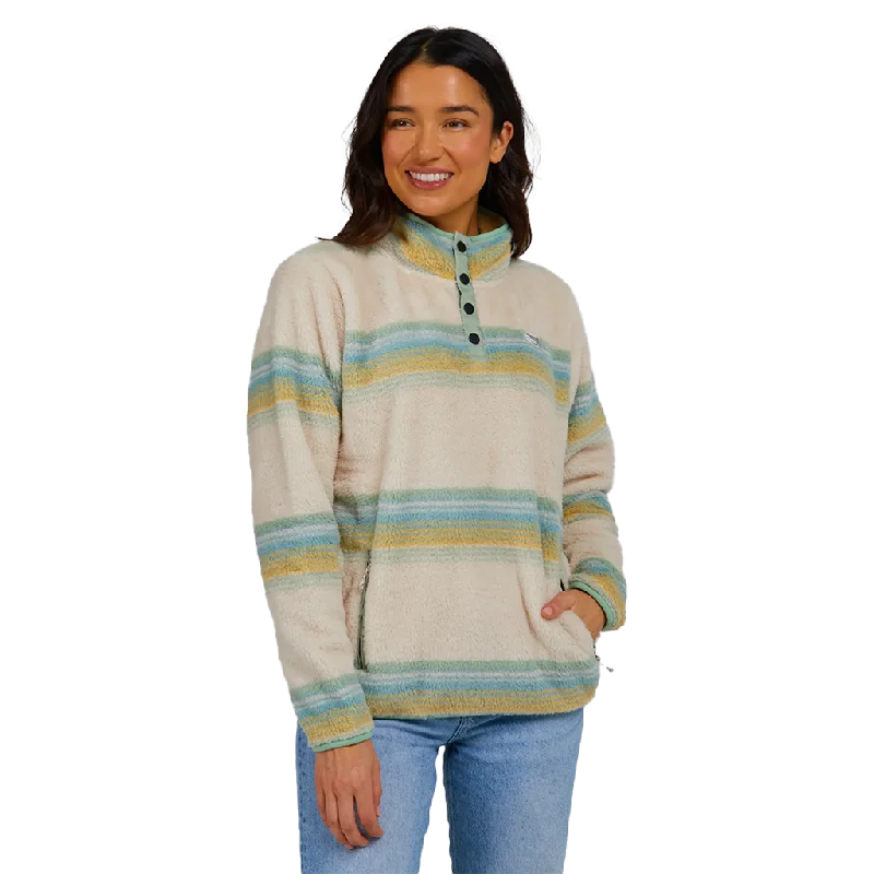 Salty Crew Calm Seas Sage Pullover Shirred Sleeve Feminine