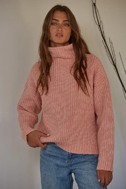 MG SEDONA PULLOVER Rose Pink Boyleg Sleeve Pullover