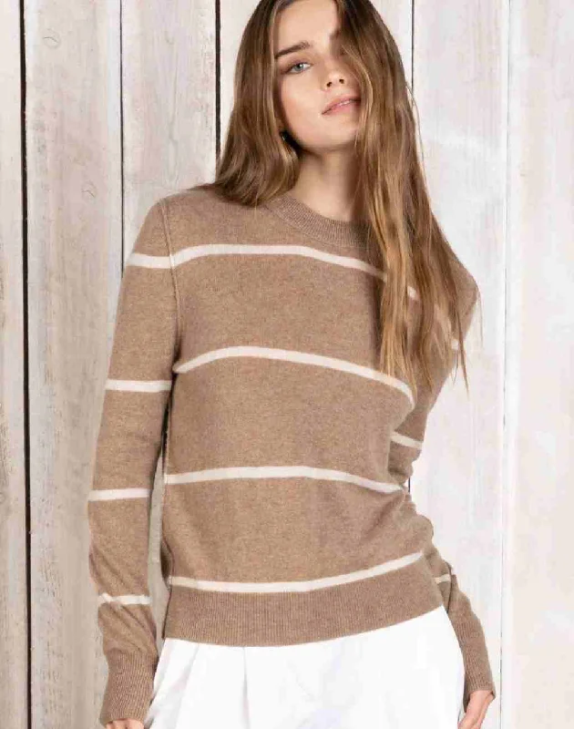 Cashmere Striped Syd Sweater Modern Contemporary Chic