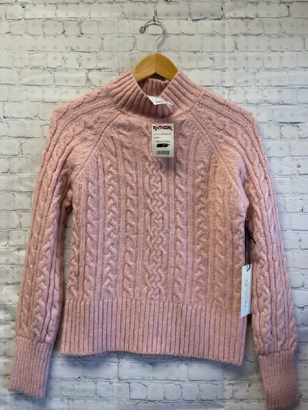 Size X-Small Ladies Pink Sweater Terry Blend Velvet Blend Canvas Blend