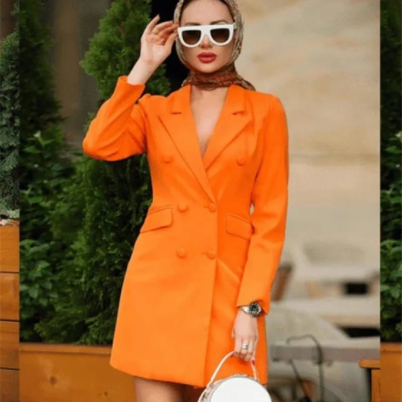 Vireous Solid Colour Minimalist Women's Suit Jacket One-Shoulder Jacket Off-the-Shoulder Jacket Asymmetrical Jacket