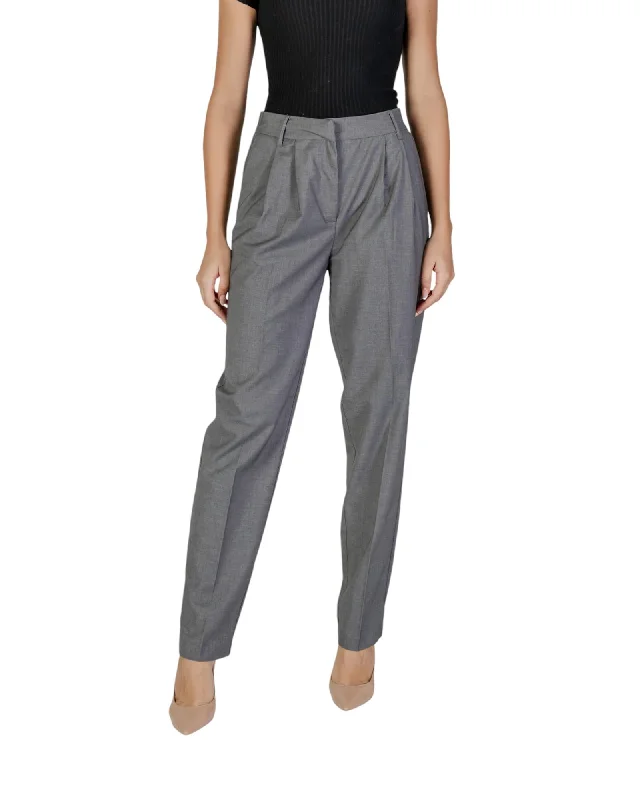 Vila Clothes Elegant High-Waist Trousers with Lycra Blend Trousers cozy soft