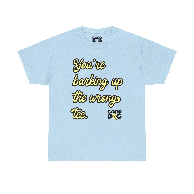 Barking Up the Wrong Tee Print Jacquard Patchwork