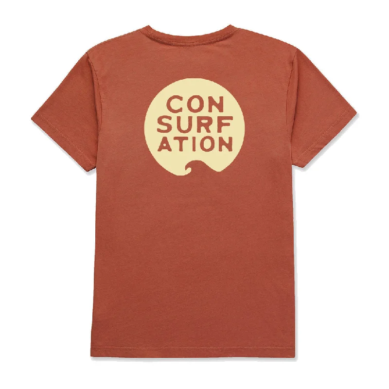 Con-surf-ation Rust Tee Casual Formal Business