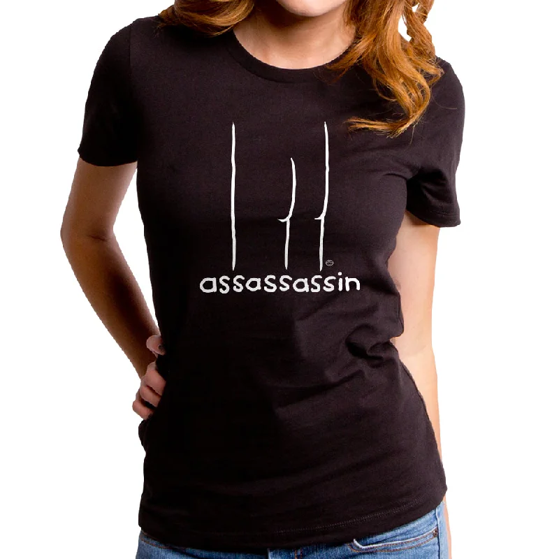 Assassassin Women's T-Shirt Graphic Embroidered Appliqued